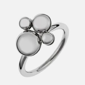 Elegant Silver Bubble spinning Ring from Calvin Klein